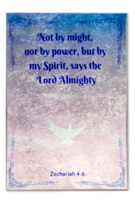 Not By Might-/ Power Mat- Pink