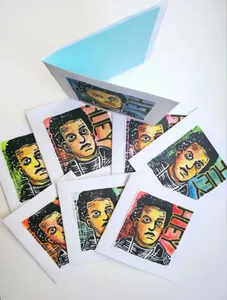 Huey P. Newton Blank Card Set (color)