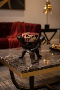 Adinkra Unity Combo Handcrafted Bowl and Stand Set