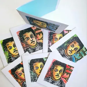 Huey P. Newton Blank Card Set (color)