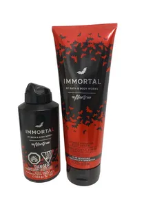 Immortal Body Cream and Body Spray For Men - 2 Piece Set (Authentic Bath & Body Works Fragrance)
