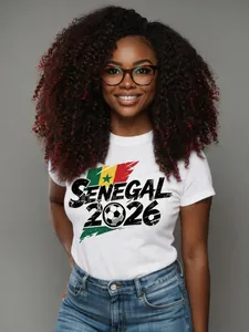FIFA WORLD CUP 2026 - SENEGAL- FIFA WORLD CUP TSHIRTS - UNISEX(MEN & WOMEN) REGULAR TSHIRTS.  Sizes -2XL - 4XL - Add $4FIFA WORLD CUP 2026 - CONGO- FI
