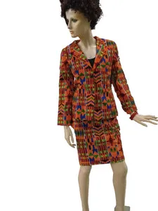 African Pencil Skirt And Jacket Set