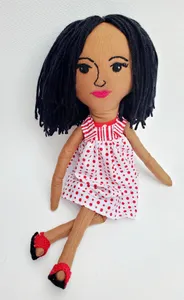 Aaliyah - Handmade Plush Cloth Doll
