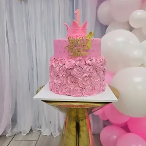 Pink Cake-2 tier