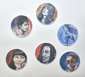 Stickers Collection-1970's Musicians
