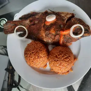 Fish & Jollof Rice