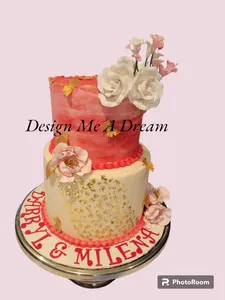 Vanilla Cake with White Chocolate Filling.