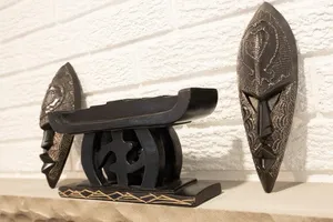 Gye Nyame Kinara, Authentic African Kwanzaa Centrepiece