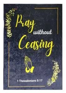 Pray Without Ceasing Mat- Black