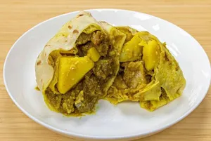 Curry Goat Roti