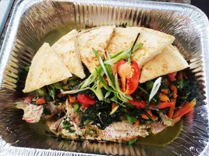 Steamed Fish & Bammy Platter