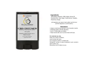 CBD Muscle and Joint Rub 0.5 oz (400mg)