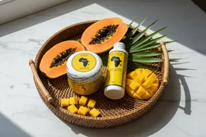 Ghana Glow Duo | Mango Papaya Shea Butter & Shea Oil