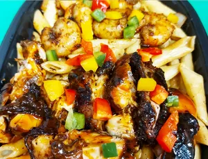 Jerk Shrimp & Chicken Pasta