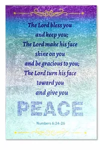 God Bless Peace Mat- Words